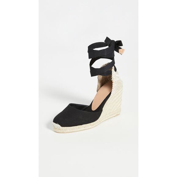 Castaner Carina Wedge Espadrilles Black - 4 - Picture 1 of 8